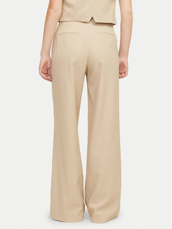 JJXX JJXX Bavlnené nohavice Ellis 12268837 Béžová Wide Leg