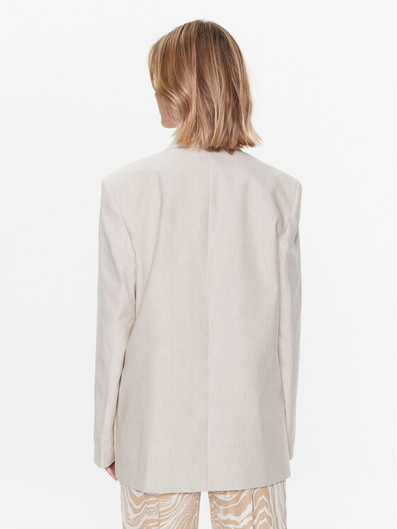 Calvin Klein Calvin Klein Pintsak Linen Tailored K20K205225 Beež Relaxed Fit