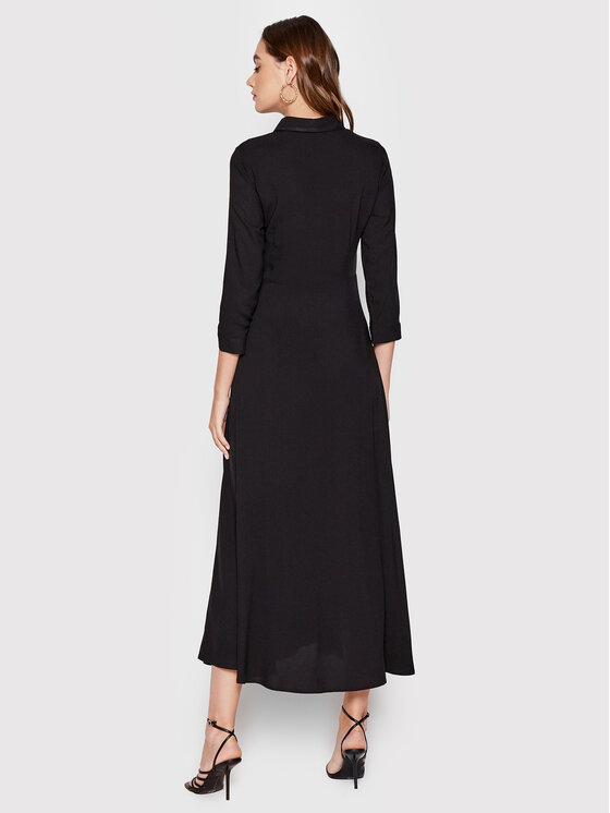 YAS YAS Rochie tip cămașă Savanna 26022663 Negru Regular Fit