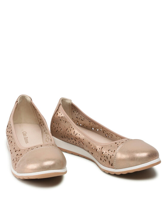 Clara Barson Clara Barson Halbschuhe WS5720-02 Goldfarben
