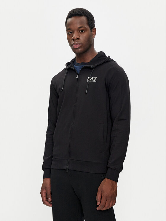 EA7 Emporio Armani EA7 Emporio Armani Mikina 6DPM53 PJVRZ 1200 Černá Regular Fit