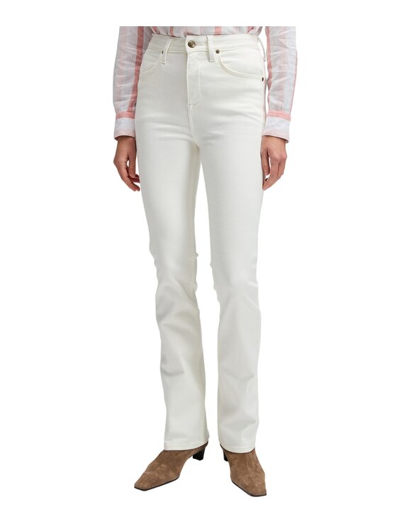 Lee Lee Jeansy Breese Bootcut Biały Bootcut Fit