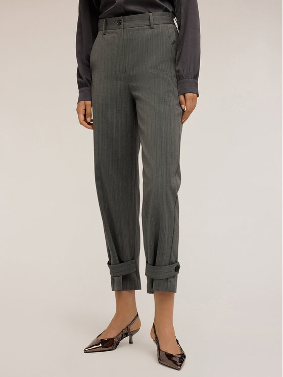 Motivi Motivi Pantaloni di tessuto P109Q004192N0S3 Grigio Regular Fit