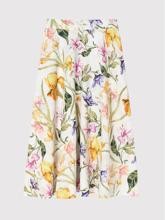 Gonna midi Rona T2208.382 Beige Regular Fit