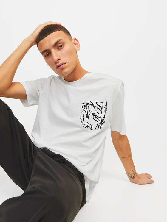 Jack&Jones Jack&Jones T-shirt Lafayette 12250435 Bijela Standard Fit