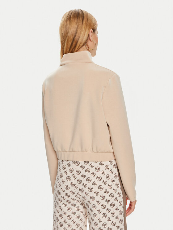 Guess Guess Bluza Olympe V4YQ05 KCAY2 Beżowy Regular Fit