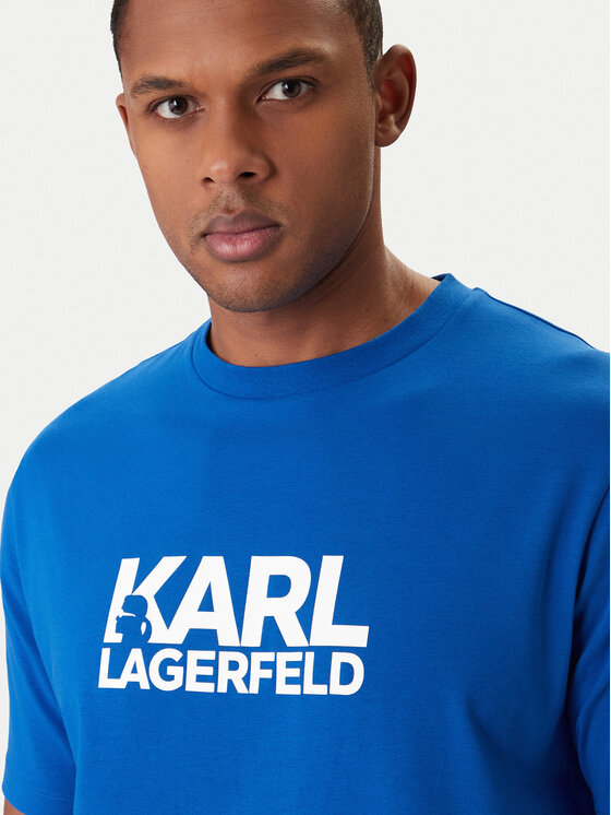 KARL LAGERFELD KARL LAGERFELD Majica 755780 561235 Modra Regular Fit