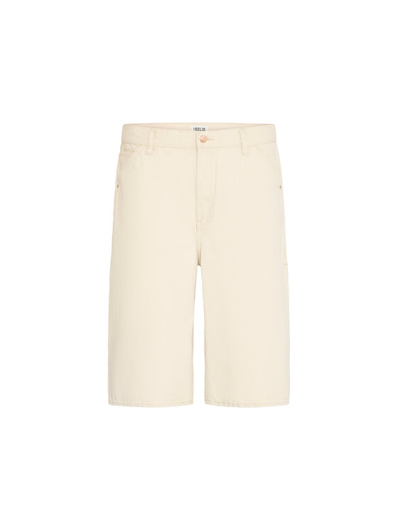 Solid Solid Szorty 21108619-130401 Beżowy Regular Fit
