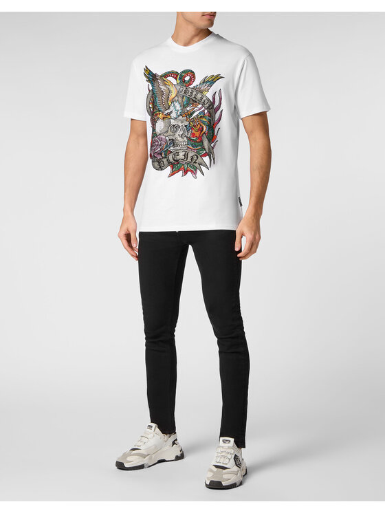 PHILIPP PLEIN PHILIPP PLEIN Tričko 19495 Biela Regular Fit