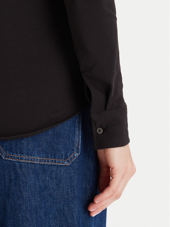 Tommy Hilfiger Tommy Hilfiger Риза 1985 WW0WW43528 Черен Slim Fit