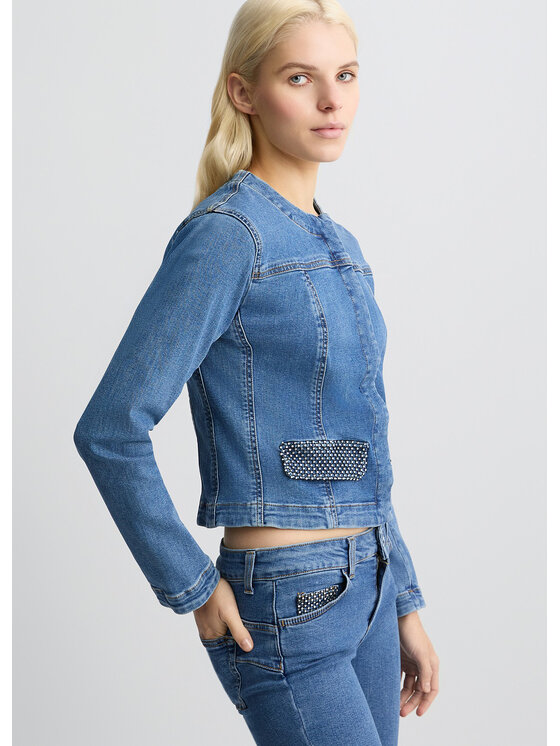 Liu Jo Liu Jo Giacca di jeans UA5136D444878835 Celeste Regular Fit