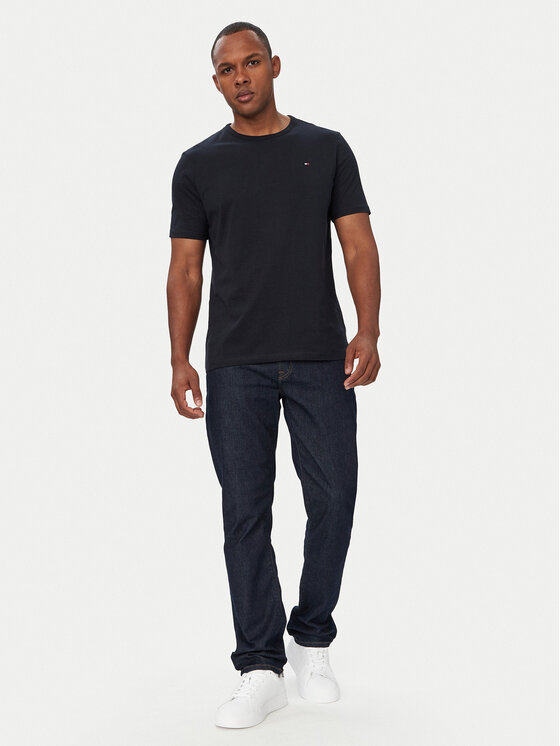 Tommy Hilfiger Tommy Hilfiger Súprava tričiek 3P Ss Tee UM0UM03870 Tmavomodrá Regular Fit