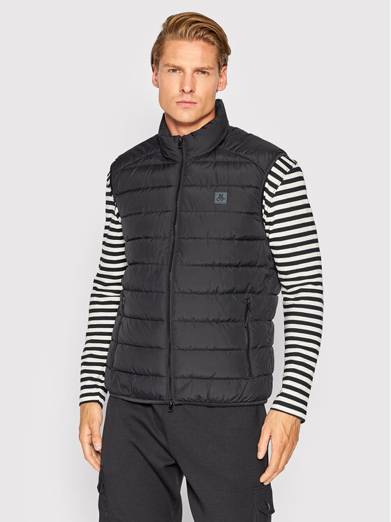 Marc O'Polo Marc O'Polo Vestă elegantă B21 0960 72022 Negru Regular Fit
