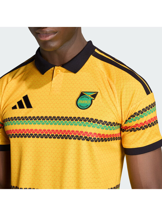 adidas adidas Koszulka techniczna Jamaica 26 x Bob Marley Home Jersey Żółty Slim Fit