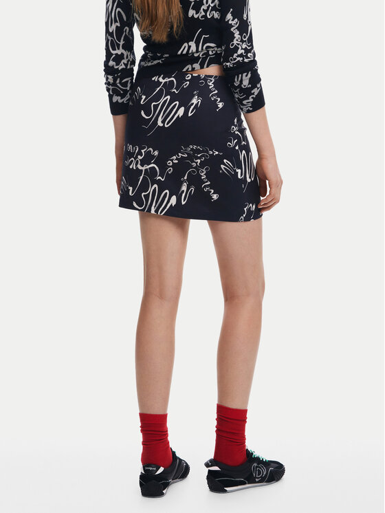 Desigual Desigual Mini krilo 25SWFW03 Črna Regular Fit