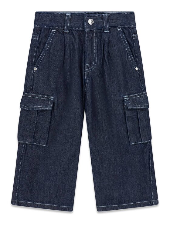 Guess Kids Guess Kids Spodnie materiałowe 183395 Niebieski Regular Fit