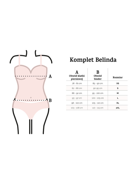 DKaren Lingerie DKaren Lingerie Komplet bielizny Belinda Granatowy Classic Fit