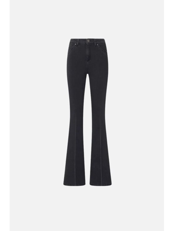 PINKO PINKO Jeansy Francis Flare Czarny Wide Leg