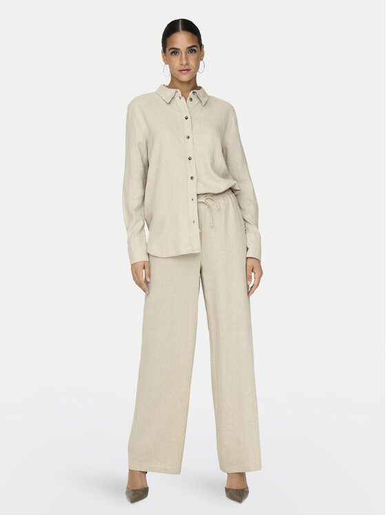 JDY JDY Πουκάμισο Say 15318364 Μπεζ Loose Fit