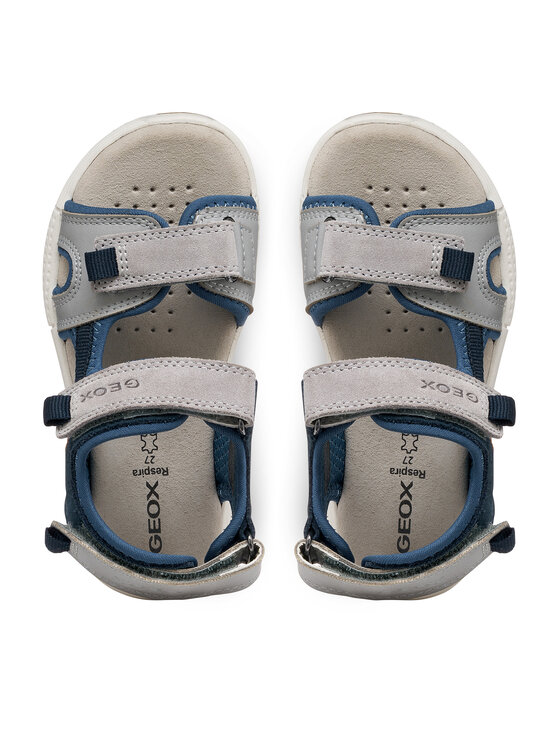 Geox Geox Sandály J Sandal Alben Boy J35AVA 01522 C1F4W M Šedá