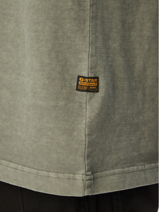 G-Star Raw G-Star Raw T-Shirt Base D28588-E517 Zielony Regular Fit