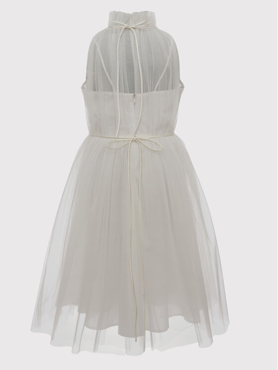 SLY SLY Sukienka 3SM-01 Écru Comfortable Fit