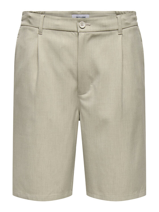 Only & Sons Bavlnené šortky Lou 22032473 Béžová Regular Fit