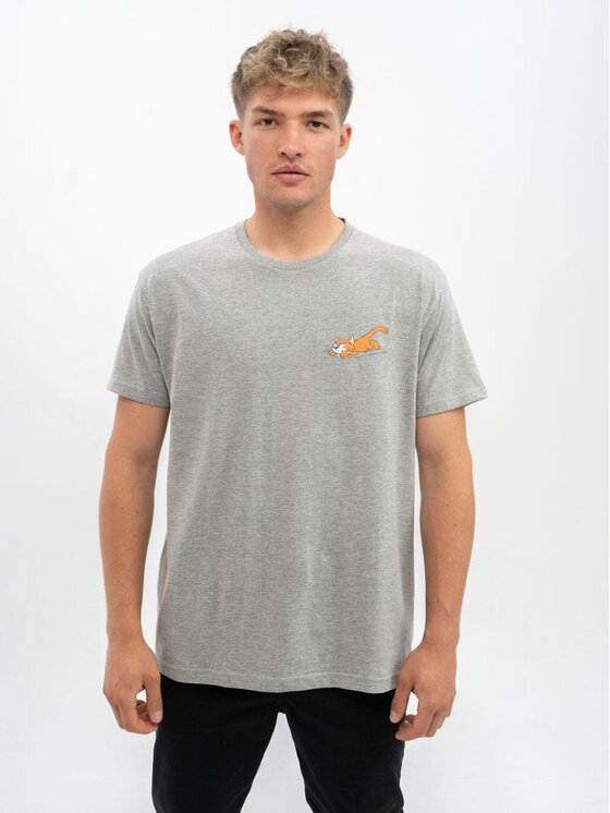 Smerfy Smerfy Komplet t-shirtów Zestaw 3 T-Shirtów Męskich Czarna / Biała / Szara Smerfy Azrael kot klakier L Czarny Regular Fit