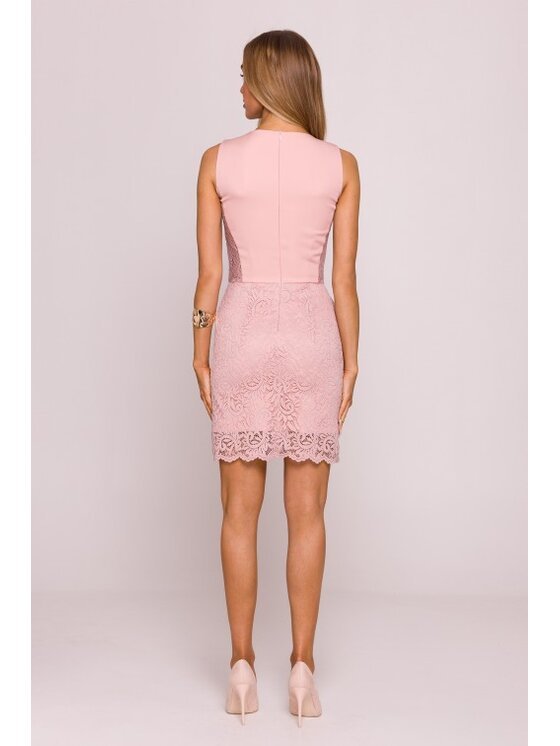 Made of Emotion Made of Emotion Sukienka wieczorowa M864 Różowy Slim Fit