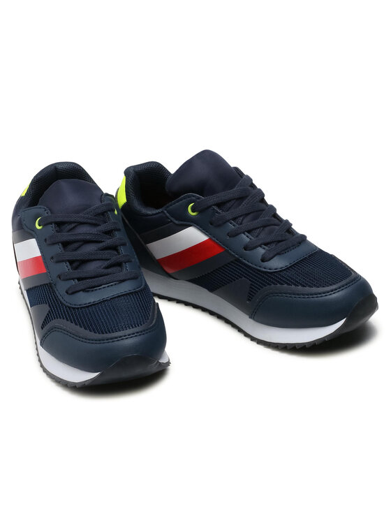 Tommy Hilfiger Tommy Hilfiger Sneakersy Low Cut Lace-Up Sneaker T3B4-31097-1176 M Granatowy