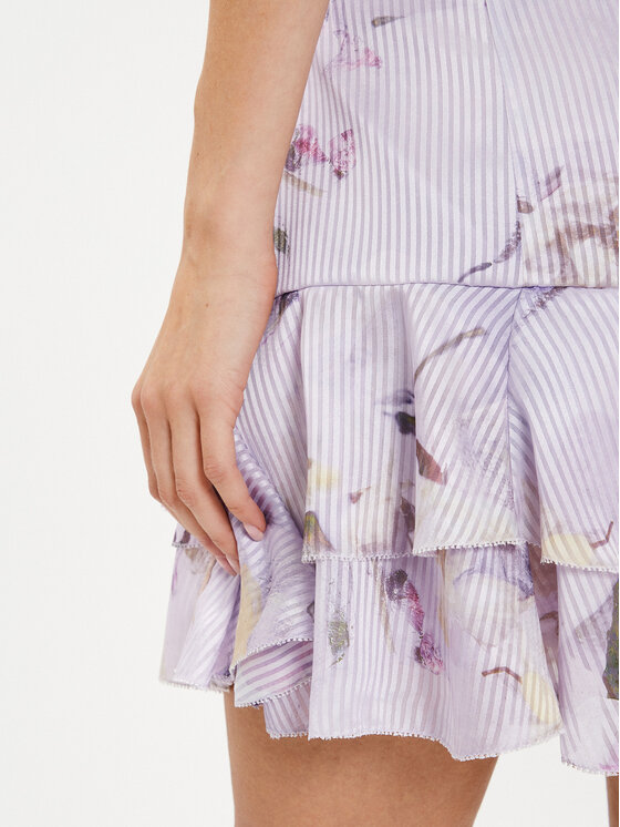 Ted Baker Ted Baker Fustă mini Miage 274152 Violet Regular Fit