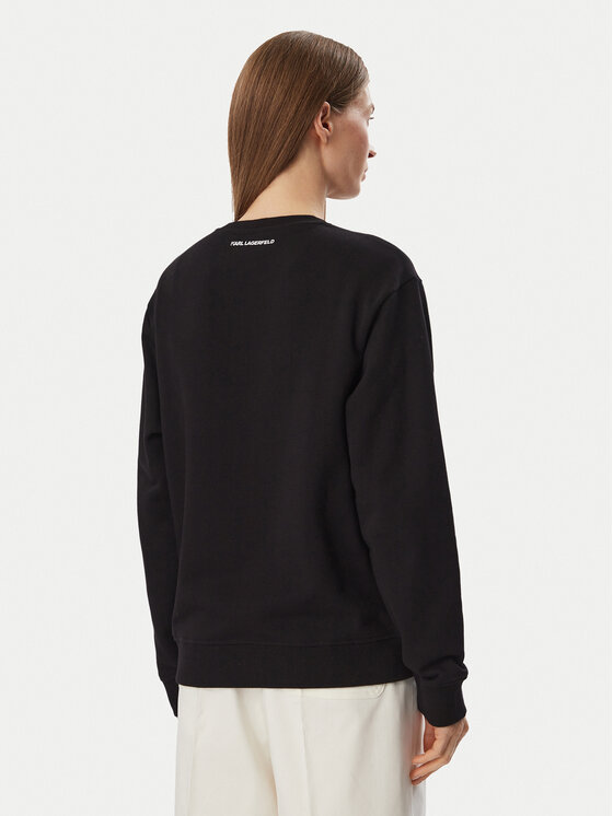 KARL LAGERFELD KARL LAGERFELD Μπλούζα B4W20063 Μαύρο Regular Fit