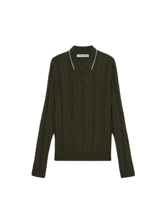 Trussardi Trussardi Cardigan M0048000006N035 Verde Regular Fit