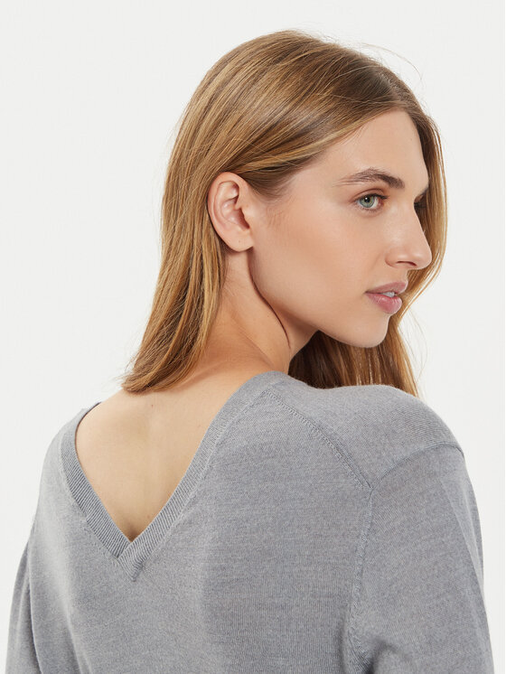 United Colors Of Benetton United Colors Of Benetton Пуловер 11AHD401L Сив Regular Fit