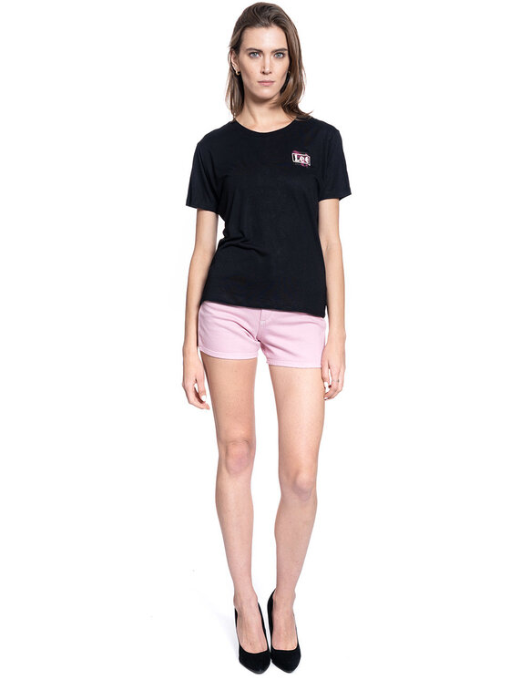 Lee Lee T-Shirt RELAXED FIT Czarny Slim Fit