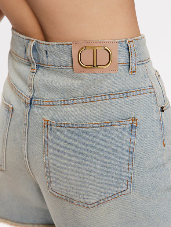 TWINSET TWINSET Jeansshorts 231TT2413 Blau Regular Fit