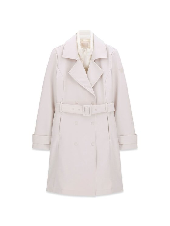 Guess Guess Płaszcz przejściowy 180640 Biały Classic Fit
