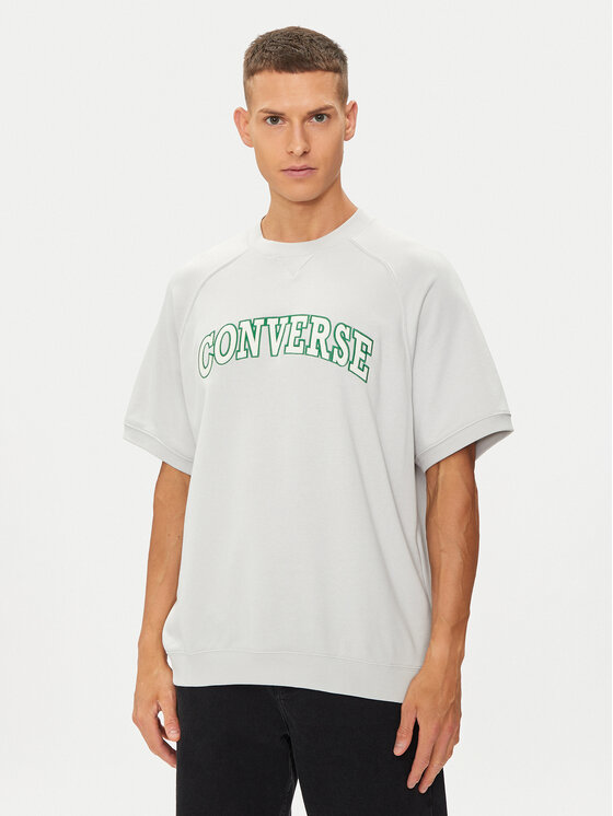 Converse Converse Póló M Retro Chuck Ss Crew 10026428-A03 Fehér Regular Fit