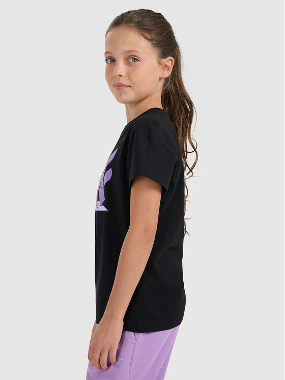 4F 4F T-Shirt CHRISTMAS DROP Czarny Regular Fit