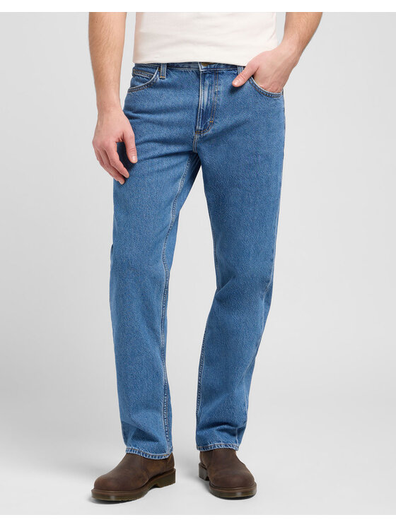 Lee Lee Jeansy 5401139495319 Niebieski Regular Fit