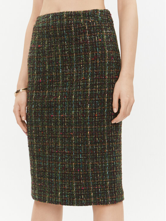 Luisa Spagnoli Luisa Spagnoli Pouzdrová sukně Fluviale 540358 Khaki Regular Fit