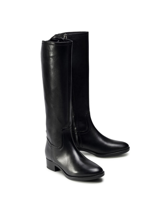 Geox Geox Cizme lungi riding D Felicity A D04G1A 00043 C9999 Negru