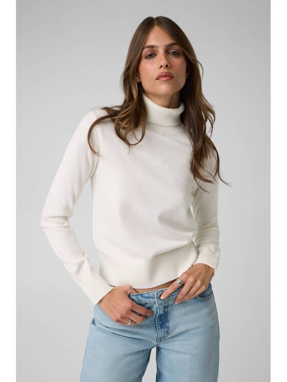 Guess Jeans Guess Jeans Megztinis 184166 Balta Classic Fit