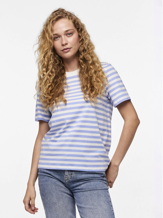 Pieces Pieces T-Shirt Ria 17146339 Μπλε Regular Fit