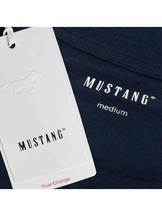 Mustang Mustang T-Shirt KM016 Niebieski Comfortable Fit