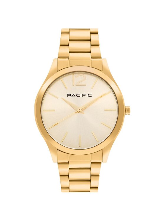 Pacific Pacific Zestaw zegarek i bransoletka X6222-12 Złoty
