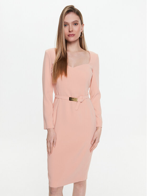 PINKO Pinko Koktel haljina Mendosa 100559 7624 Ružičasta Regular Fit
