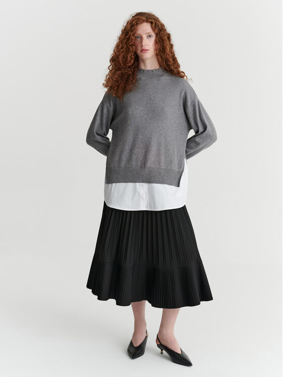 TATUUM TATUUM Sweter PATI Szary Classic Fit