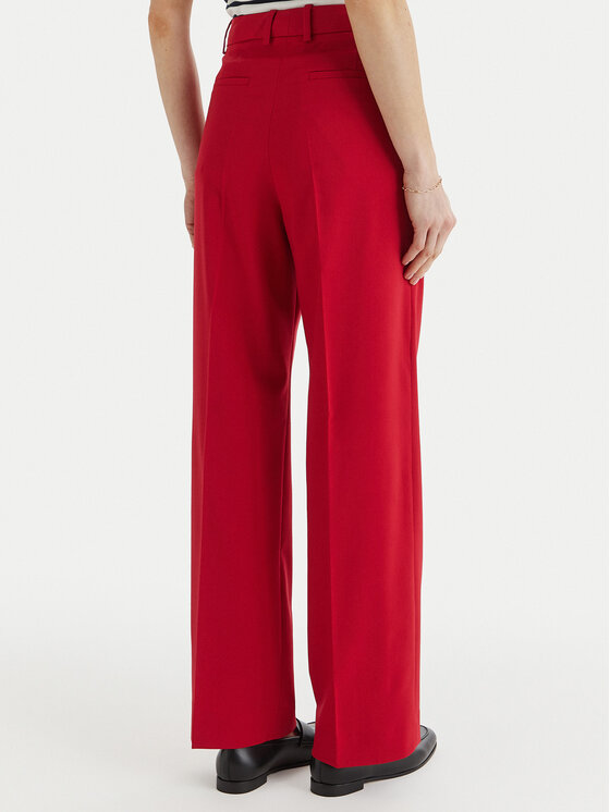 Tommy Hilfiger Tommy Hilfiger Текстилни панталони Timeless WW0WW48352 Червен Straight Fit