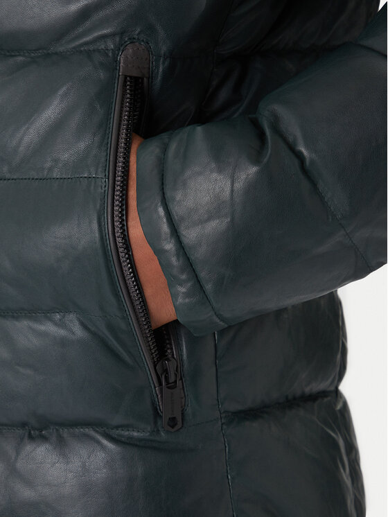 Milestone Milestone Кожено яке Ms Article 531019 21360 Сив Regular Fit